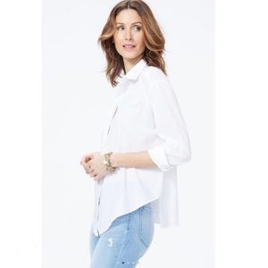 NYDJ Classic Cotton Lawn Blouse White